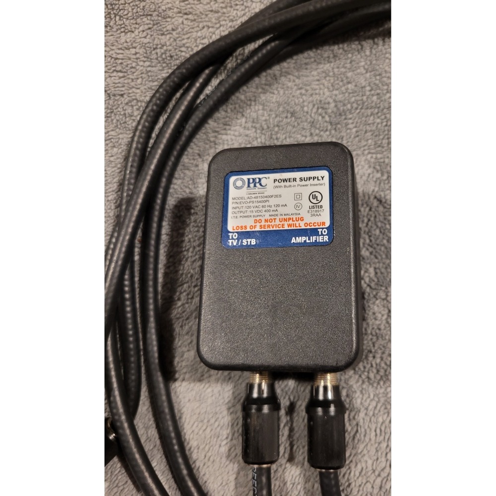 PPC Power Supply AC/DC Adapter 15V 400mA OEM Genuine Part (AD-48150400F2ES)